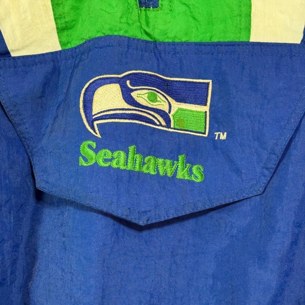 Vintage Starter Seattle Seahawks Pro Line Puffer Jacket NFL SUPER BOWL LX Champs - Picture 6 of 14